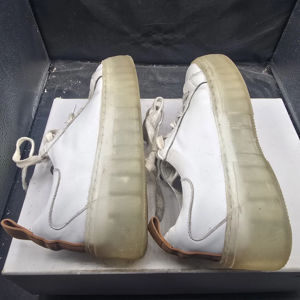 42 GOLD White Platform Sneakers‎
